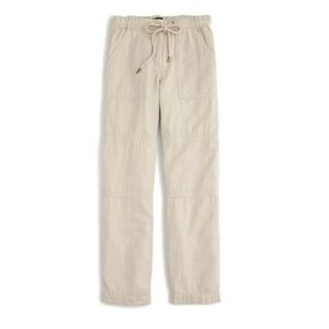 J. Crew Women’s Cotton Drawstring Pants Khaki Tan Size 12